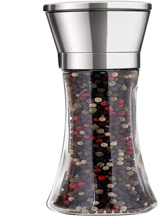 DELICATE Stainless Steel Salt and Pepper Grinder Crusher Bottle Mill Shaker with Adjustable Ceramic Blades for Coarseness, Sea Salt Crusher - BPA Free Shakers (Pack of 2) - Image 2
